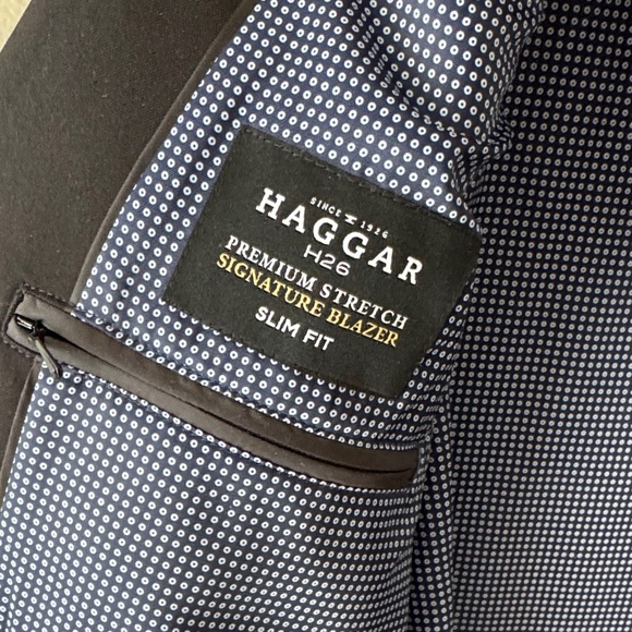 NEW Haggar H26 Classic Black Color Men's Blazer - 40R - Picture 5 of 11